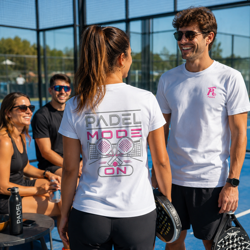 Damen Premium Organic Shirt – „PADEL MODE ON“-Pink
