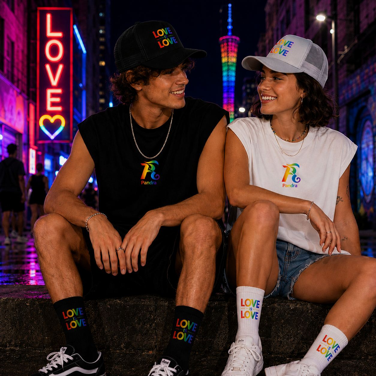 🌈 PRIDE EDITION – „LOVE IS LOVE“ Premium Socken