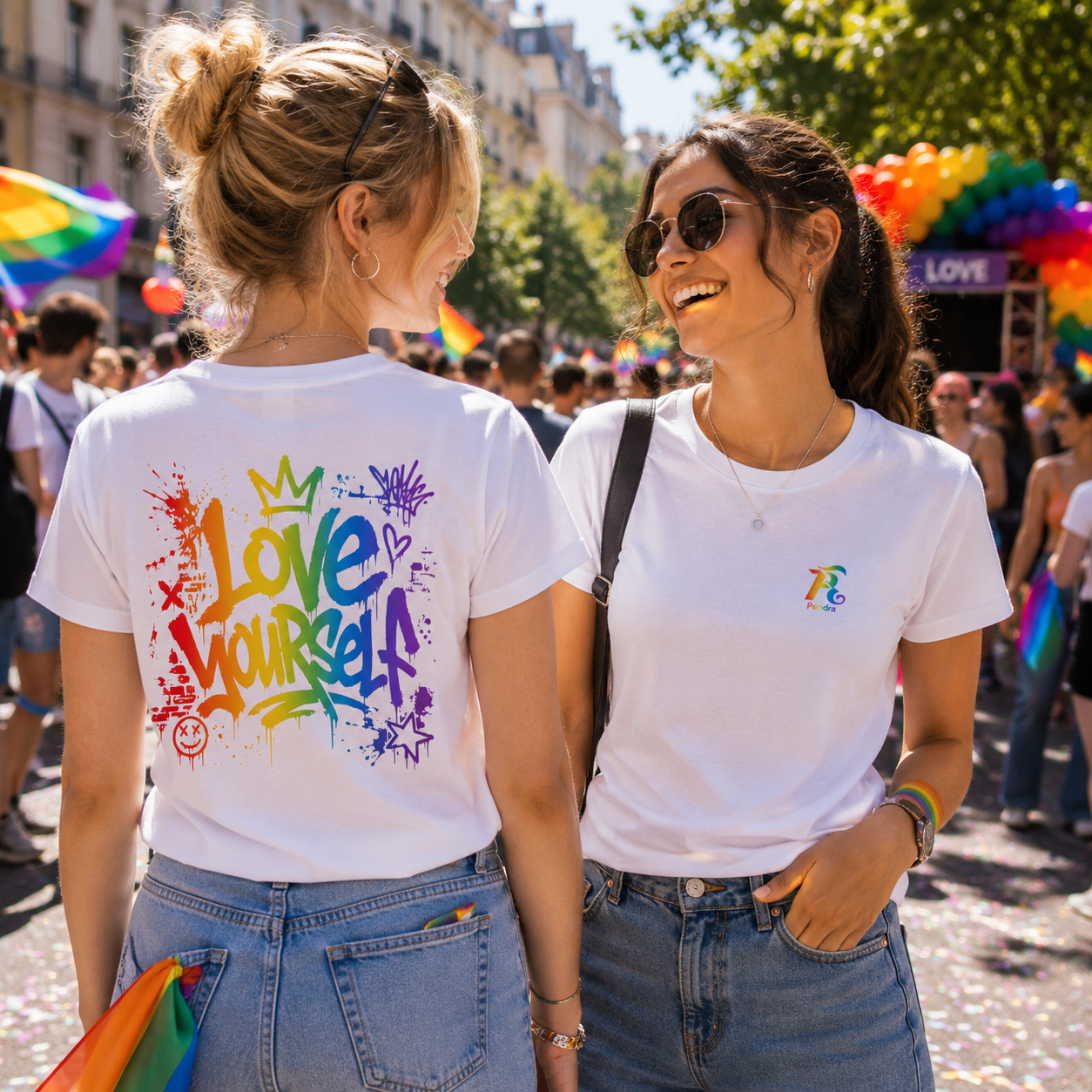 🌈 PRIDE EDITION Damen Shirt – „LOVE YOURSELF“