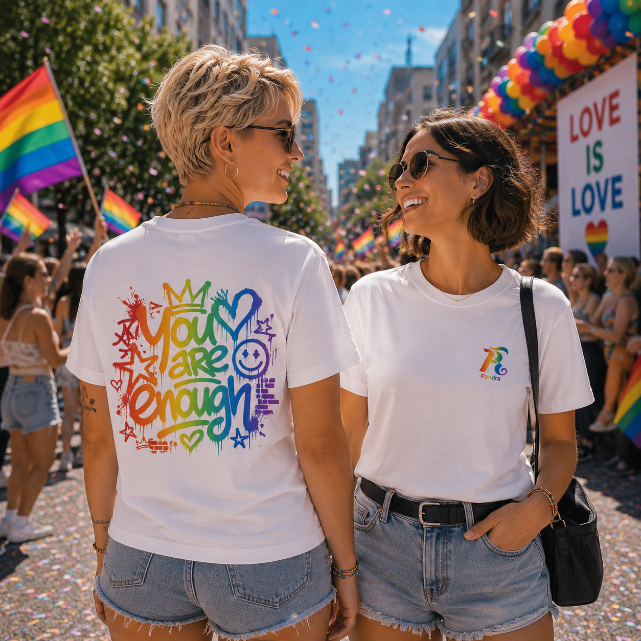 🌈 PRIDE EDITION Damen Shirt – „YOU ARE ENOUGH“