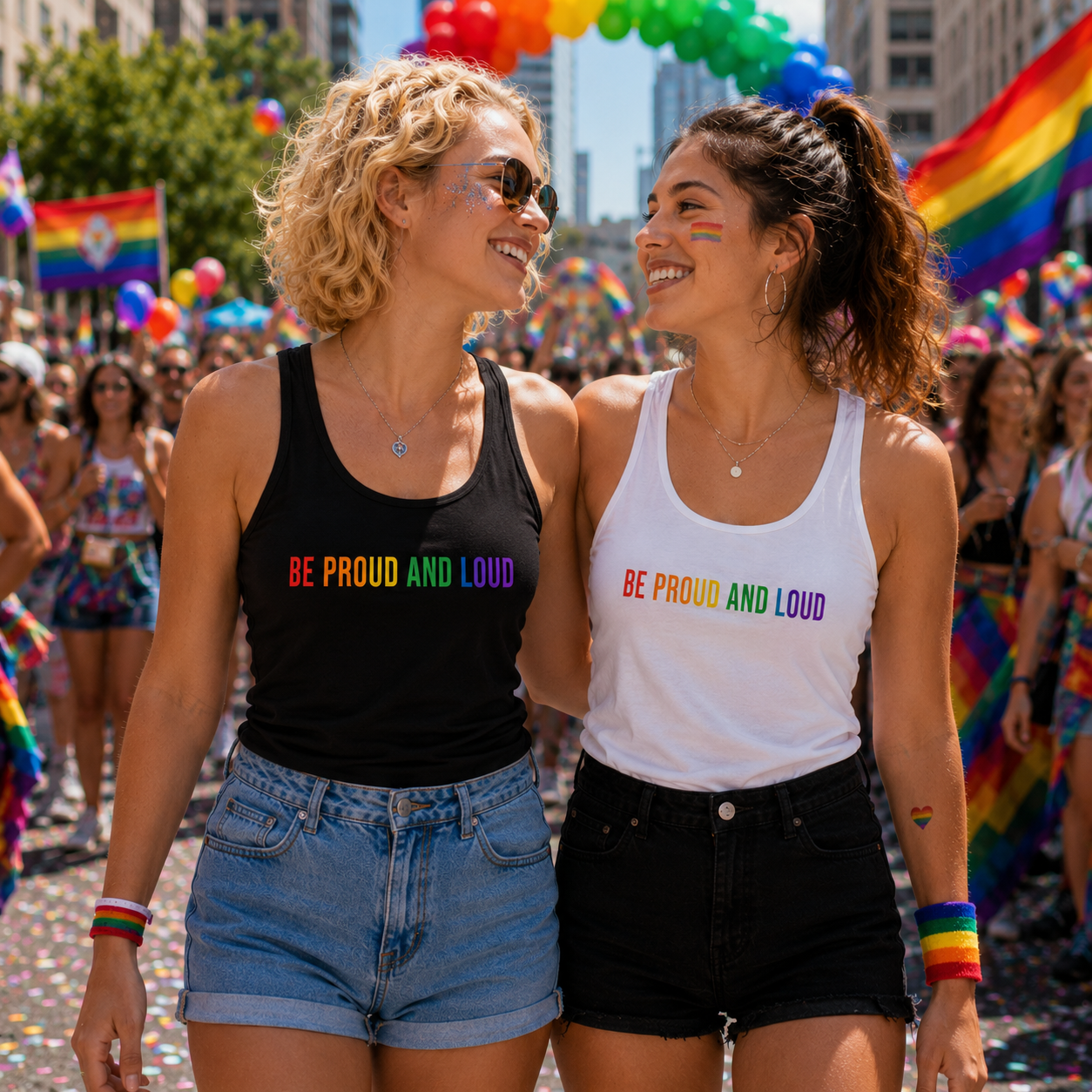 🌈 PRIDE EDITION – „Be proud and Loud“ Damen Tanktop