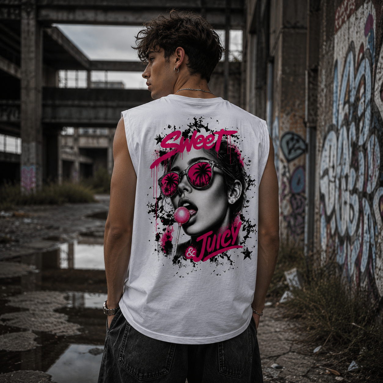 Unisex Oversized PremiumTop – „SWEET & JUICY“