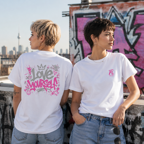 Damen Premium Statement Shirt „LOVE YOURSELF“