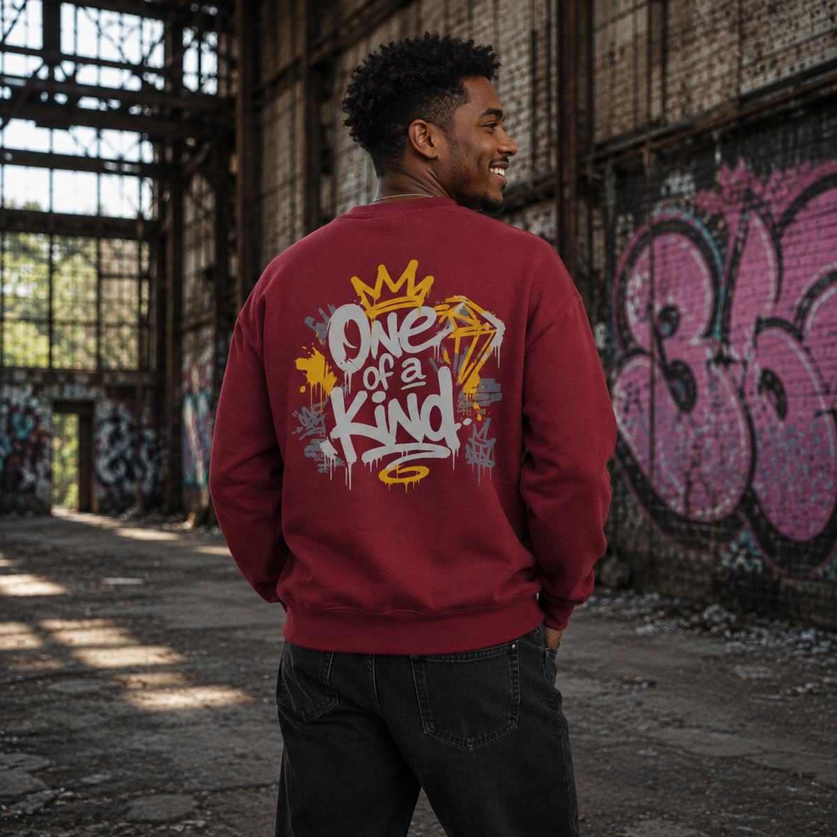 Unisex Premium Organic Statement Sweatshirt – „ONE OF A KIND“