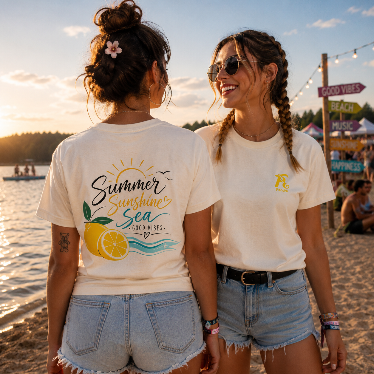 Premium Damen Shirt „Summer, Sunshine, Sea“