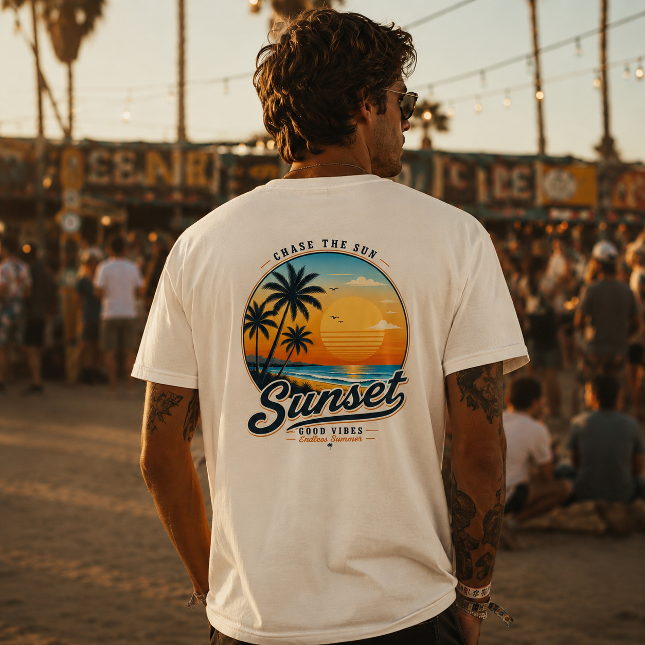 Herren Premium T-Shirt „Sunset“