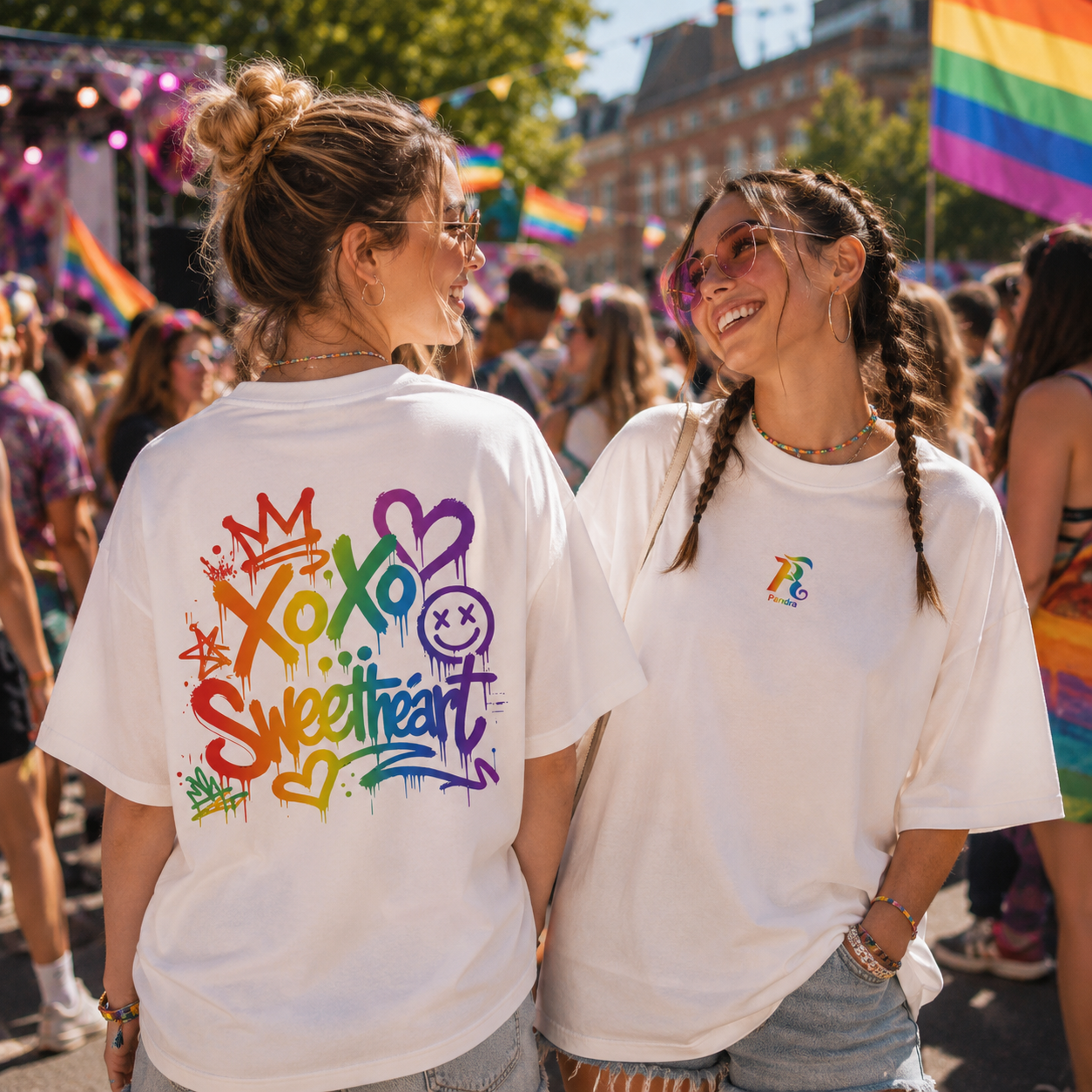 🌈 UNISEX PRIDE EDITION – „XOXO SWEETHEART“-Oversized Shirt