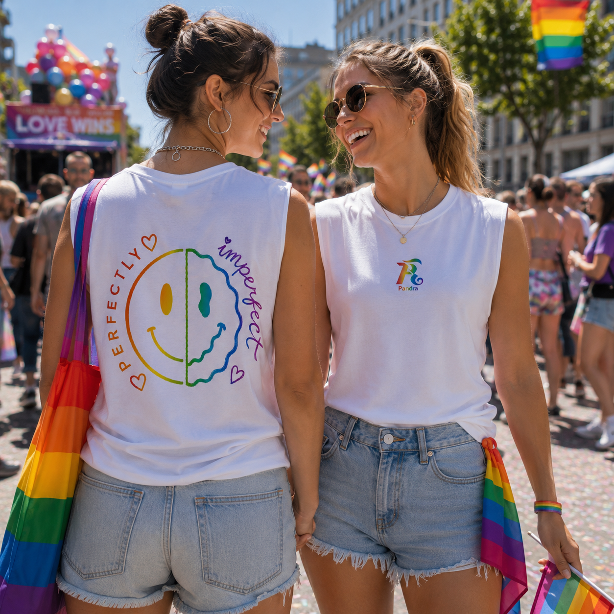 🌈 UNISEX PRIDE EDITION – „Perfectly-Imperfect“-Sleeveless Tee