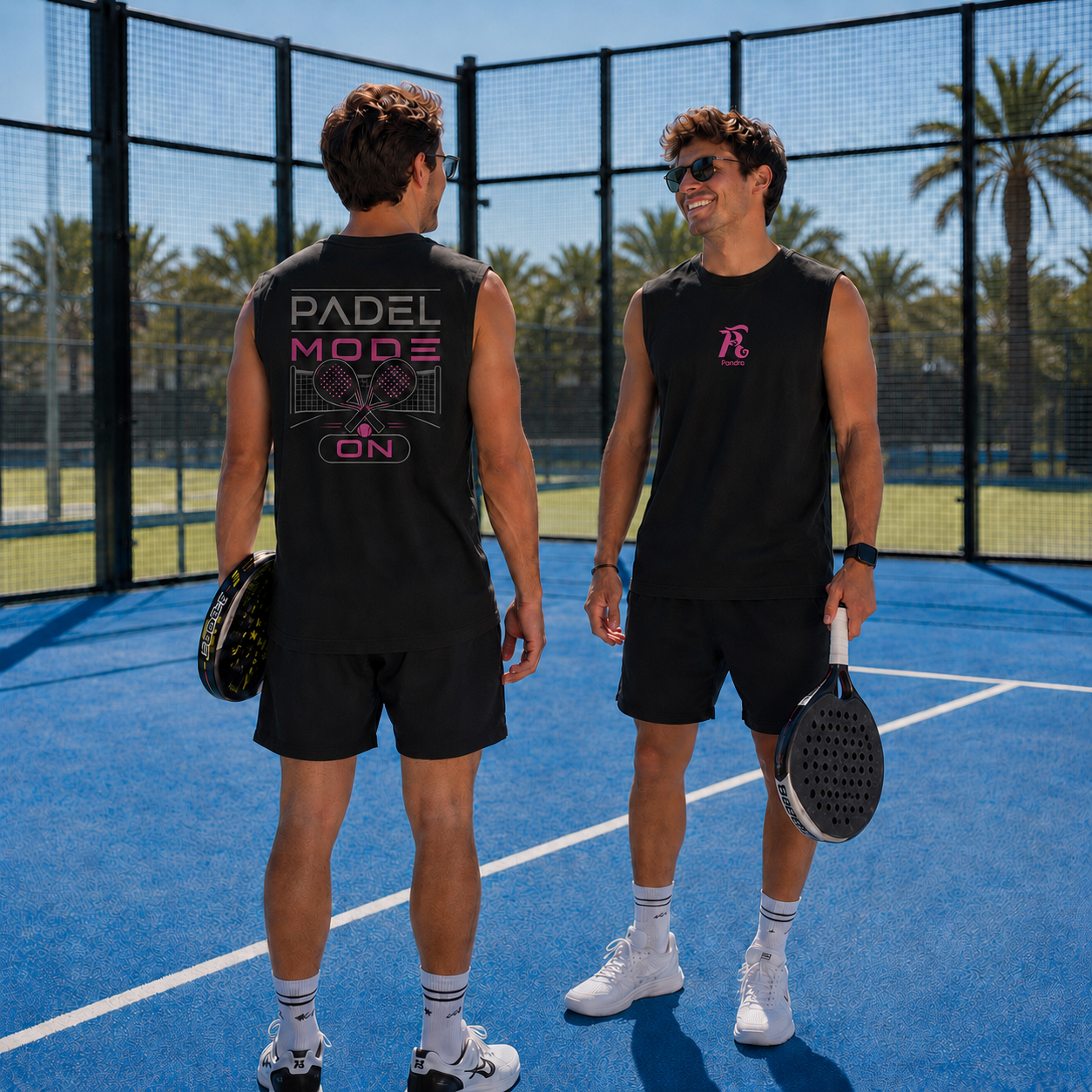 Premium Oversized Top – „PADEL MODE ON“-PINK