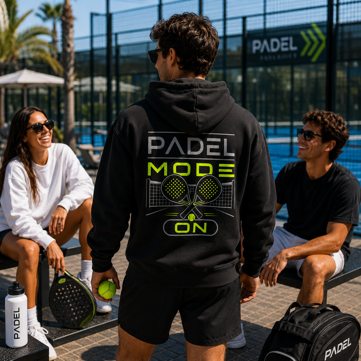 Unisex Premium Oversized Hoodie – „PADEL MODE ON“-NEONGELB